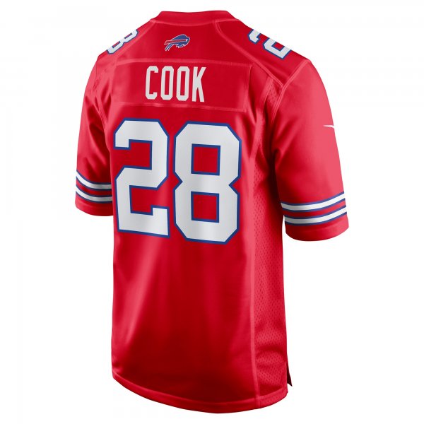 Men's Buffalo Bills James Cook Nike Red Alternate Game Jersey