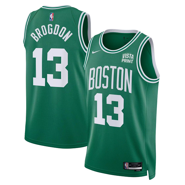 Men's Unisex Nike #13 Malcolm Brogdon Kelly Green Boston Celtics 2022/23 Swingman Badge Player Jersey Icon Edition