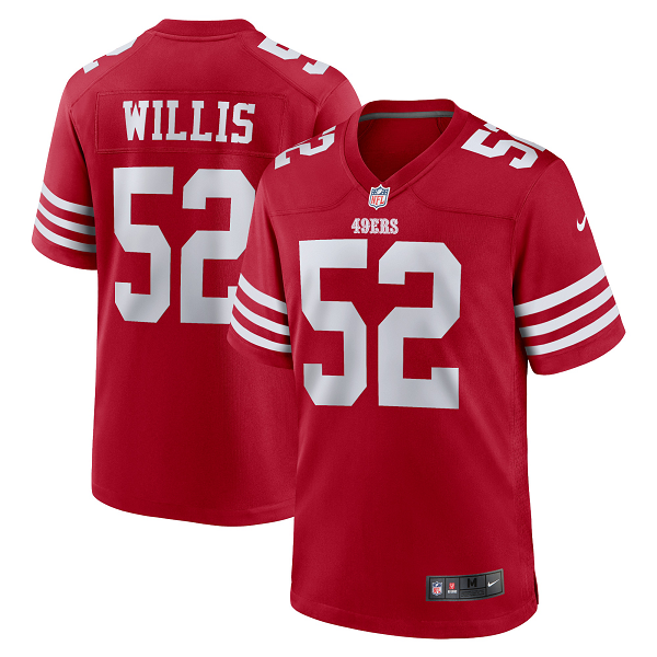 Men's San Francisco 49ers Patrick Willis Nike Scarlet Retired Player Game Jersey-(2022 New Style)