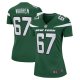 Women's New York Jets Carter Warren Nike Gotham Green  Game Jersey