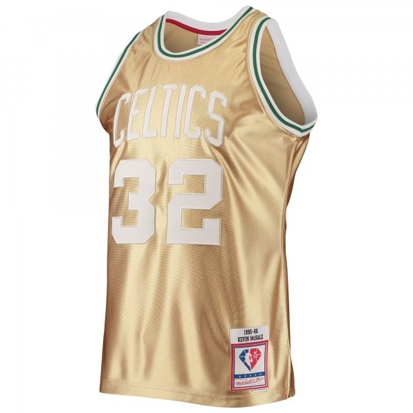 Men's Boston Celtics Kevin McHale Gold Mitchell & Ness 75th Anniversary 1985/86 Hardwood Classics Swingman Jersey