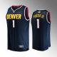 Men's Denver Nuggets #1 Michael Porter Jr. Fast Break Player 2023 NBA Finals Navy Icon Edition Jersey