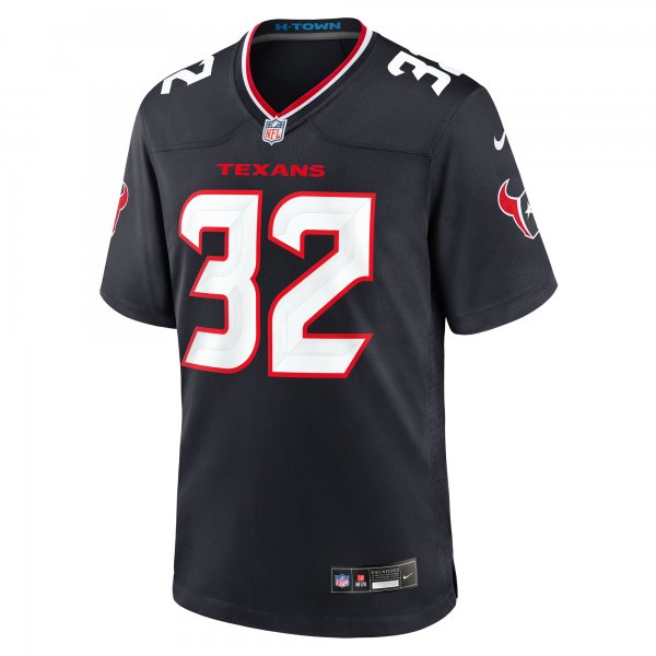 Men's Houston Texans Lonnie Johnson Jr. Nike  Navy Team Game Jersey