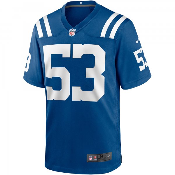 Men's Indianapolis Colts Shaquille Leonard Nike Royal Game Player Jersey