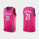 Men's Washington Wizards #21 Daniel Gafford 2022-23 Cherry Blossom City Pink NBA Jersey