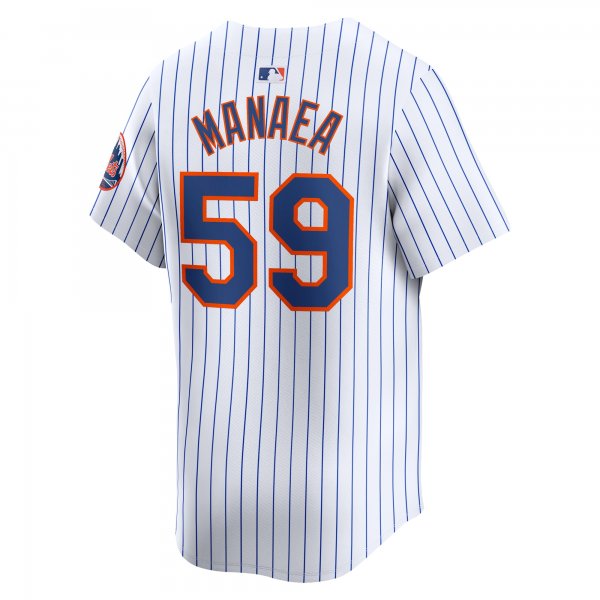 Men's New York Mets Sean Manaea Nike White Home Limited Player Jersey