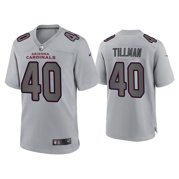 Men's Arizona Cardinals Pat Tillman Gray Atmosphere Fashion Game Jersey