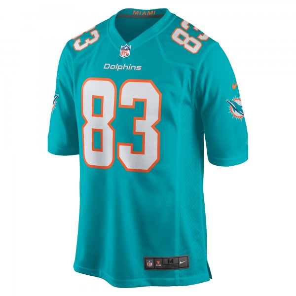 Men's Miami Dolphins Raleigh Webb Nike  Aqua Team Game Jersey