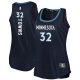 Women's Minnesota Timberwolves Karl-Anthony Towns Fanatics Navy Fast Break Tank Jersey - Icon Edition