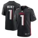 Men's #1 Nike Darnell Mooney Black Atlanta Falcons Team Game Jersey