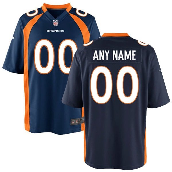 Youth Denver Broncos Nike Navy Game Custom Jersey