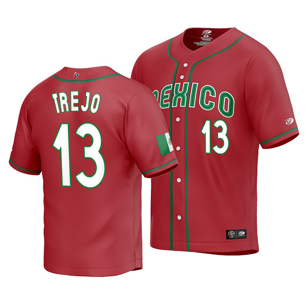 Mexico Baseball Alan Trejo 2023 World Baseball Classic Red Replica Jersey