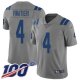 Indianapolis Colts #4 Adam Vinatieri Gray Men's Stitched NFL Limited Inverted Legend 100th Season Jersey