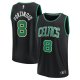 Men's Boston Celtics Kristaps Porzingis Fanatics Black Fast Break Player Jersey - Statement Edition