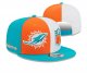 Miami Dolphins Blue Orange And Grey Cap