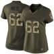 Nike Philadelphia Eagles #62 Jason Kelce Green Women's Stitched NFL Limited Salute to Service Jersey