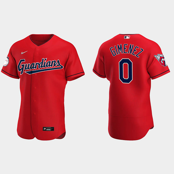 Andres Gimenez Cleveland Guardians Alternate Men's Jersey - Red