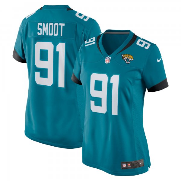 Women's Jacksonville Jaguars Dawuane Smoot Nike Teal Nike Game Jersey