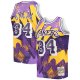 Men's Los Angeles Lakers Shaquille O'Neal Mitchell & Ness Purple Hardwood Classics 1996/97 Hyper Hoops Swingman Jersey