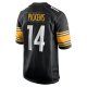 Men's Pittsburgh Steelers George Pickens Nike Black Game Player Jersey