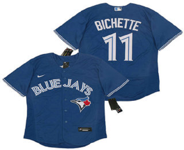 Men's Toronto Blue Jays #11 Bo Bichette Blue Stitched MLB Flex Base Nike Jersey