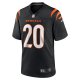 Men's Cincinnati Bengals DJ Turner Nike  Black Team Game Jersey