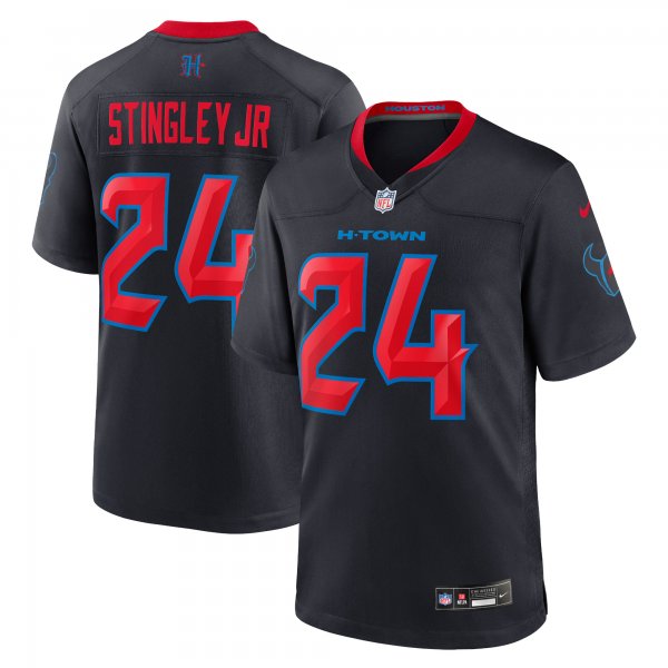 Men's Houston Texans Derek Stingley Jr. Nike Navy 2nd Alternate Game Jersey