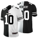 Men's Nike NFL Los Angeles Chargers #10 Justin Herbert Black White Peaceful Coexisting Split 2020 Vapor Untouchable Stitched Limited Jersey