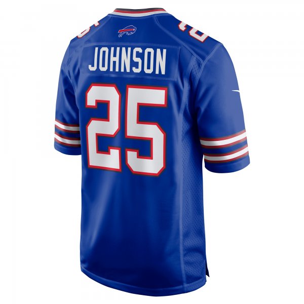 Men's Buffalo Bills Ty Johnson Nike Royal Team Game Jersey