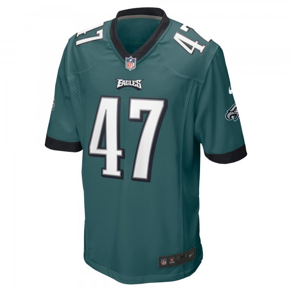 Men's Philadelphia Eagles Brandon Smith Nike Midnight Green  Game Jersey