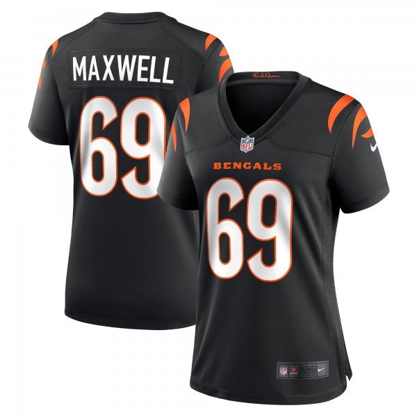 Women's Cincinnati Bengals Devonnsha Maxwell Nike  Black Team Game Jersey