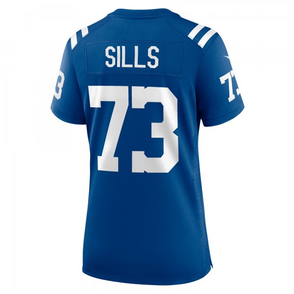 Women's Indianapolis Colts Josh Sills Nike  Royal Team Game Jersey