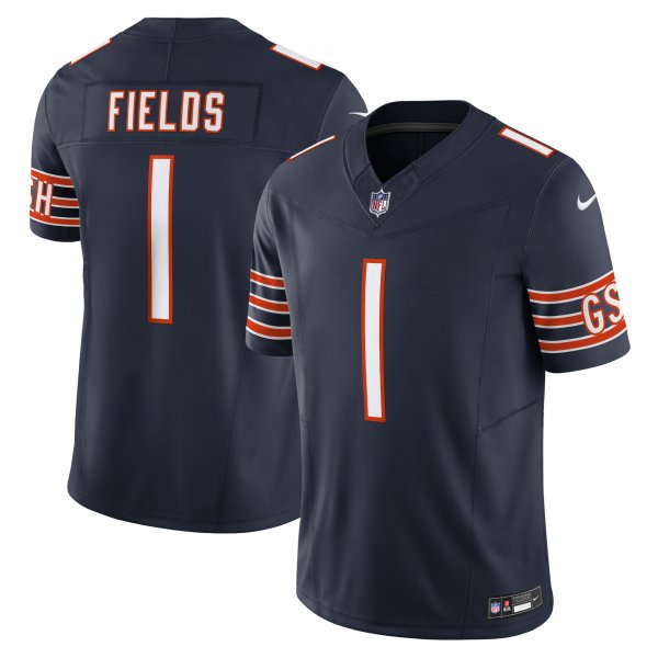 Men's Chicago Bears Justin Fields Nike Navy Vapor F.U.S.E. Limited Jersey