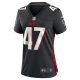 Women's Arnold Ebiketie Atlanta Falcons Nike Black Game Player Jersey