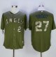 Los Angeles Angels of Anaheim #27 Mike Trout Green Camo New Cool Base Stitched MLB Jersey