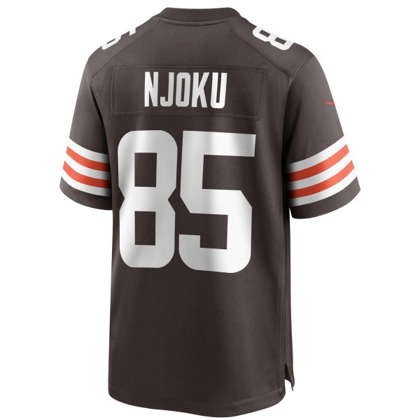 Men's Cleveland Browns David Njoku Nike Brown Player Game Jersey