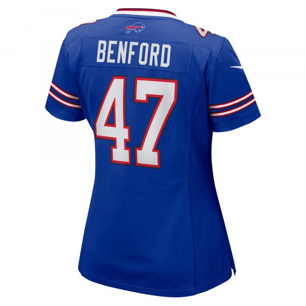 Women's Buffalo Bills Christian Benford Nike Royal Game Jersey