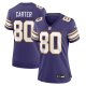 Women's Minnesota Vikings Cris Carter Nike Purple Classic Retired Player Game Jersey