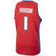 Men's Detroit Pistons Allen Iverson Mitchell & Ness Red  2008/09 Hardwood Classics Swingman Jersey