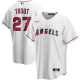 Men's Nike Los Angeles Angels #27 Mike Trout White Home 2020 MLB Jersey