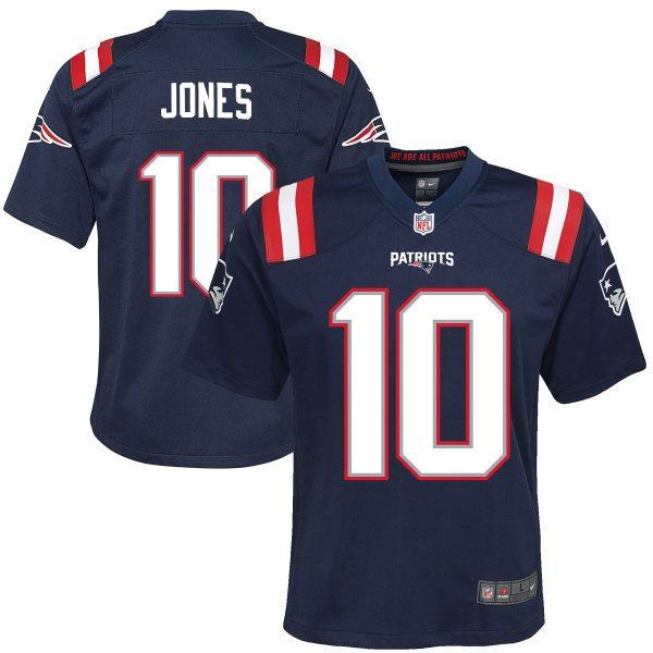 Youth New England Patriots Mac Jones Nike Navy Game Jersey