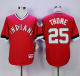 Cleveland Indians #25 Jim Thome Red 1978 Turn Back The Clock Stitched MLB Jersey