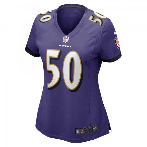 Women's Baltimore Ravens Kyle Van Noy Nike  Purple  Game Jersey