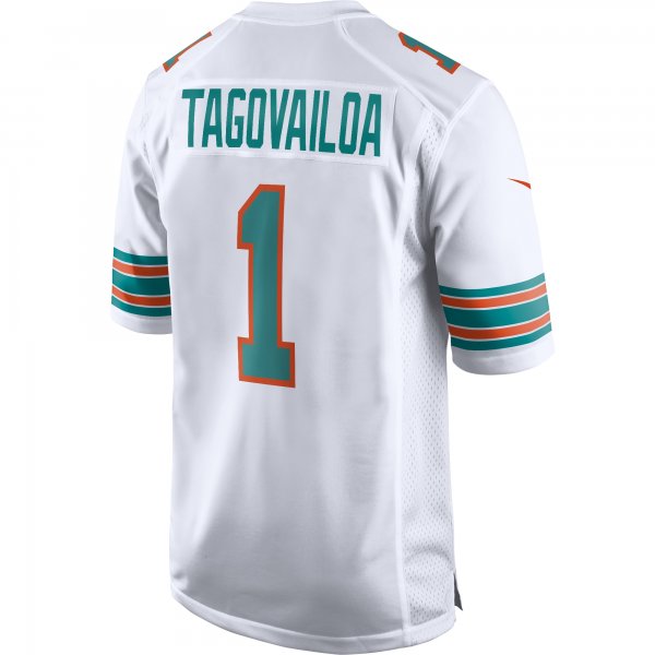 Men's Miami Dolphins Tua Tagovailoa Nike White 2nd Alternate Game Jersey