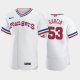 Men's #53 Adolis Garcia 1972 Throwback Taxas Rangers Home White MLB Flex Base Jersey