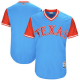 Men's Texas Rangers Majestic Light Blue 2017 Players Weekend Team Jersey