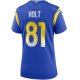 Women's Los Angeles Rams Torry Holt Nike Royal Game Retired Player Jersey