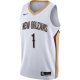 Men's New Orleans Pelicans Zion Williamson Nike White Swingman Jersey - Association Edition