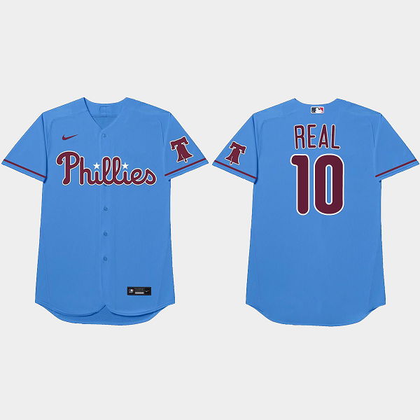 J.T. Realmuto 2021 Players Weekend Real Nickname Blue Men's Jersey