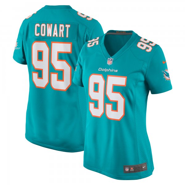 Women's Miami Dolphins Byron Cowart Nike  Aqua  Game Jersey